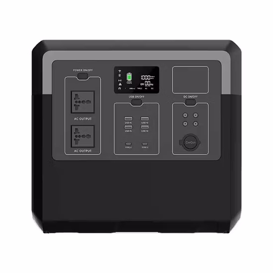 Nuovo design speciale Vendita calda 2400W Alimentatore portatile per accumulo di energia di emergenza portatile AC/DC con Bluetooth WiFi